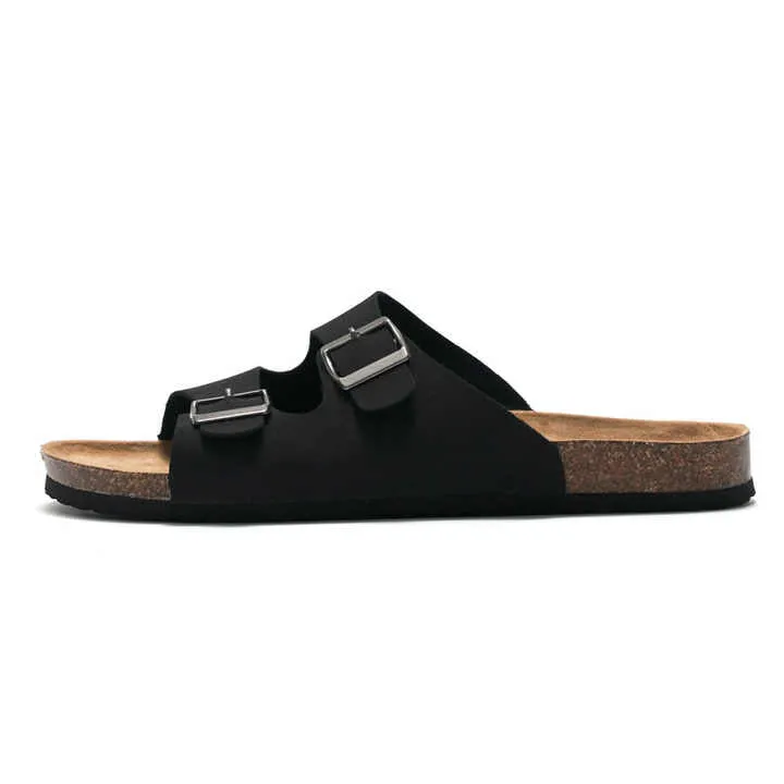 شبشب رجالي صيفي من الفلين بمشبك قابل . 2022 Summer Men's Cork Flip Flops with Adjustable
