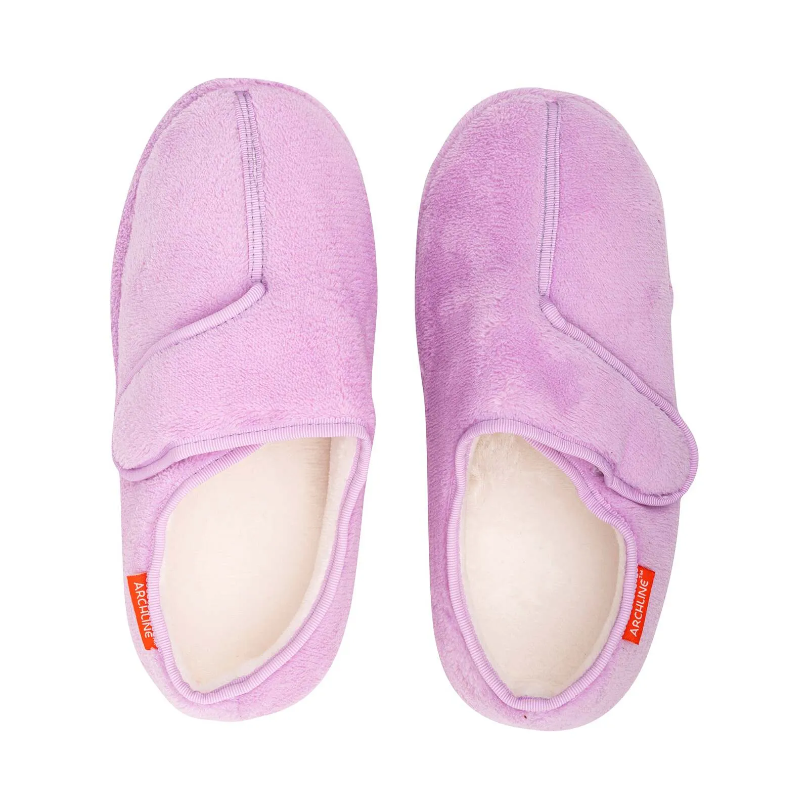 ARCHLINE Orthotic Plus Slippers Closed Scuffs Pain Relief Moccasins - Lilac - EU 40