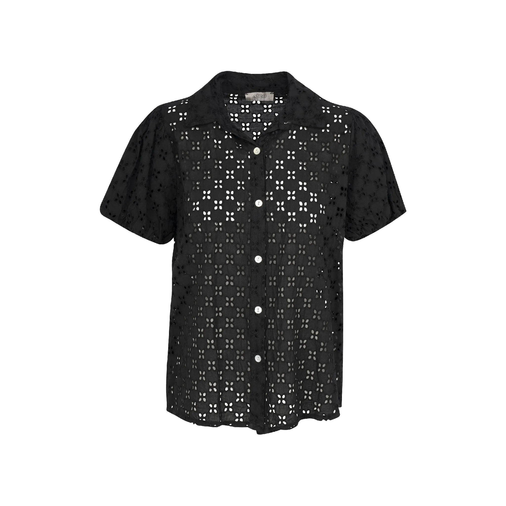 Astrid  Europe Bound Puff Sleeve Blouse