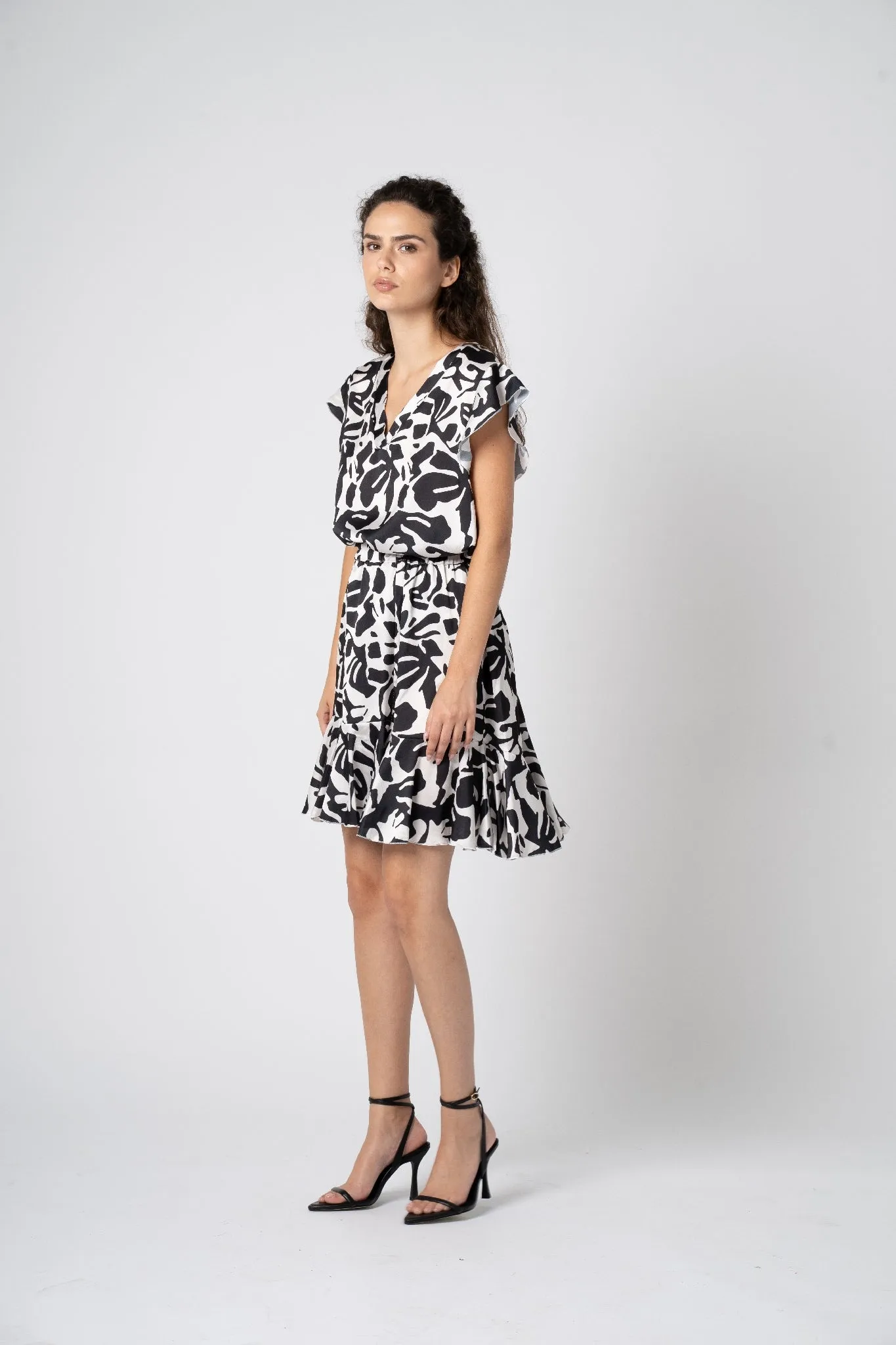 Astrid  Satin Beach Day Blouse Print