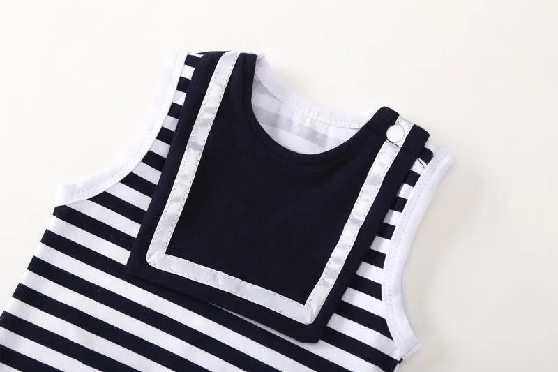 Baby Striped Siblings Sleeveless Summer Romper Baby clothes Wholesale