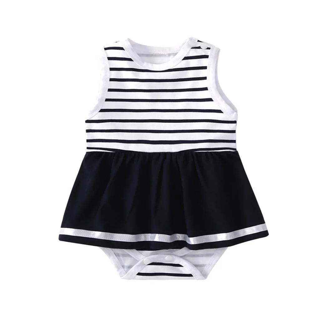 Baby Striped Siblings Sleeveless Summer Romper Baby clothes Wholesale