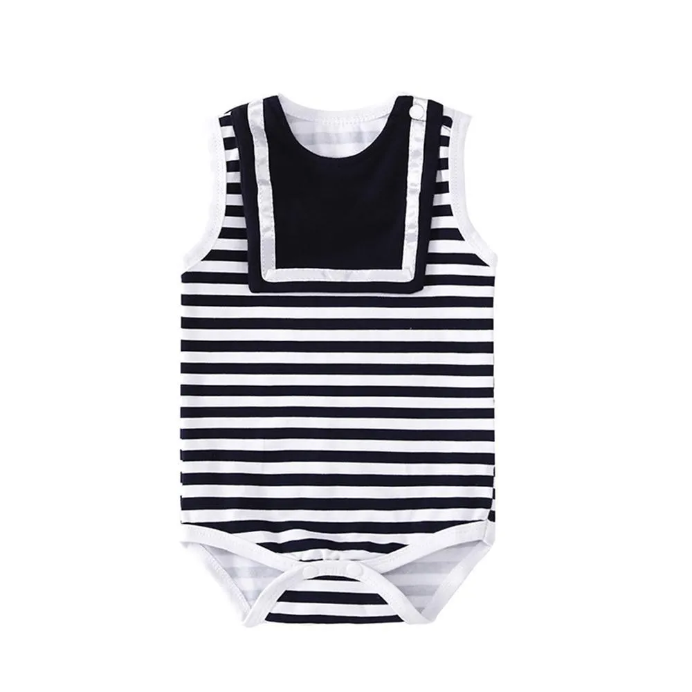 Baby Striped Siblings Sleeveless Summer Romper Baby clothes Wholesale