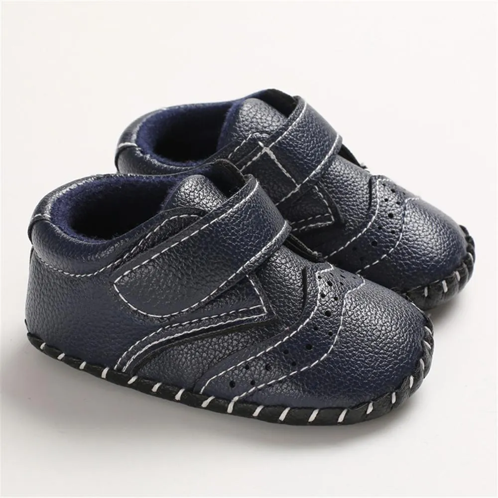 Baby Unisex Soft Non-Slip Magic Tape Flats Wholesale Baby Shoes Suppliers