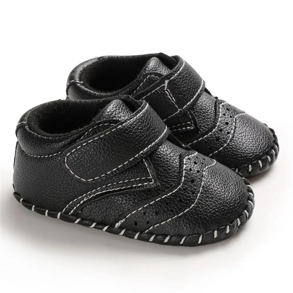 Baby Unisex Soft Non-Slip Magic Tape Flats Wholesale Baby Shoes Suppliers