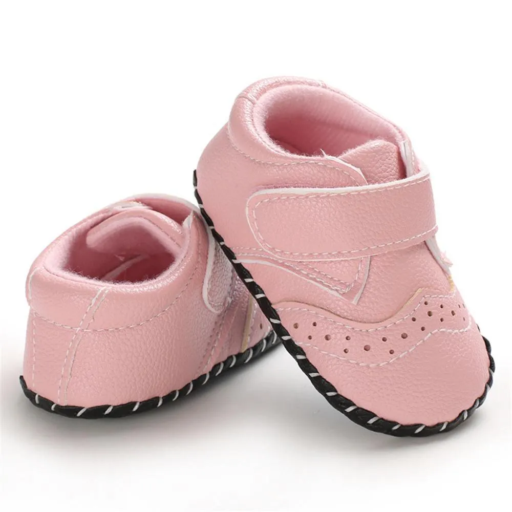 Baby Unisex Soft Non-Slip Magic Tape Flats Wholesale Baby Shoes Suppliers