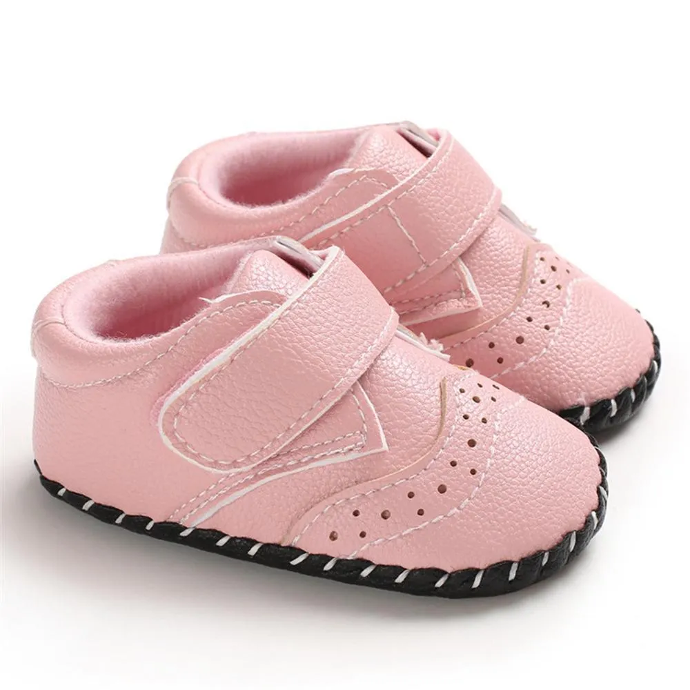 Baby Unisex Soft Non-Slip Magic Tape Flats Wholesale Baby Shoes Suppliers