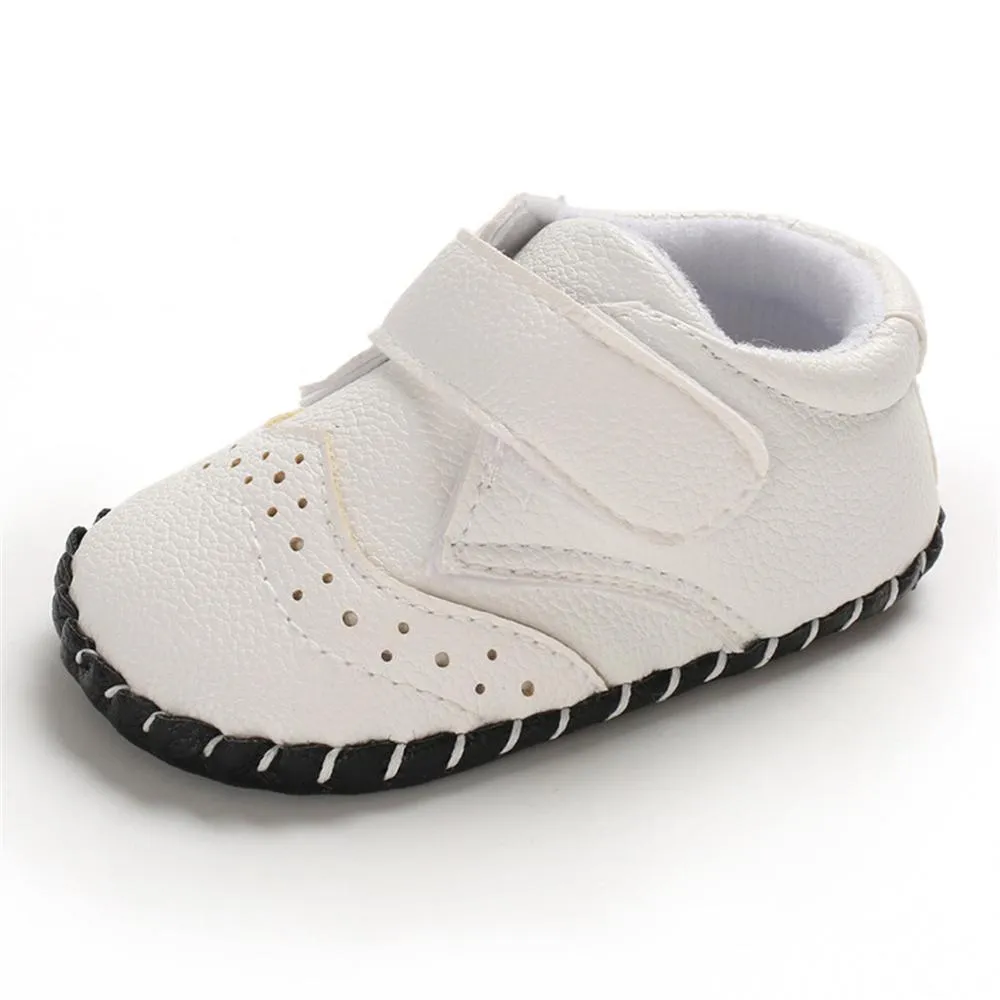 Baby Unisex Soft Non-Slip Magic Tape Flats Wholesale Baby Shoes Suppliers