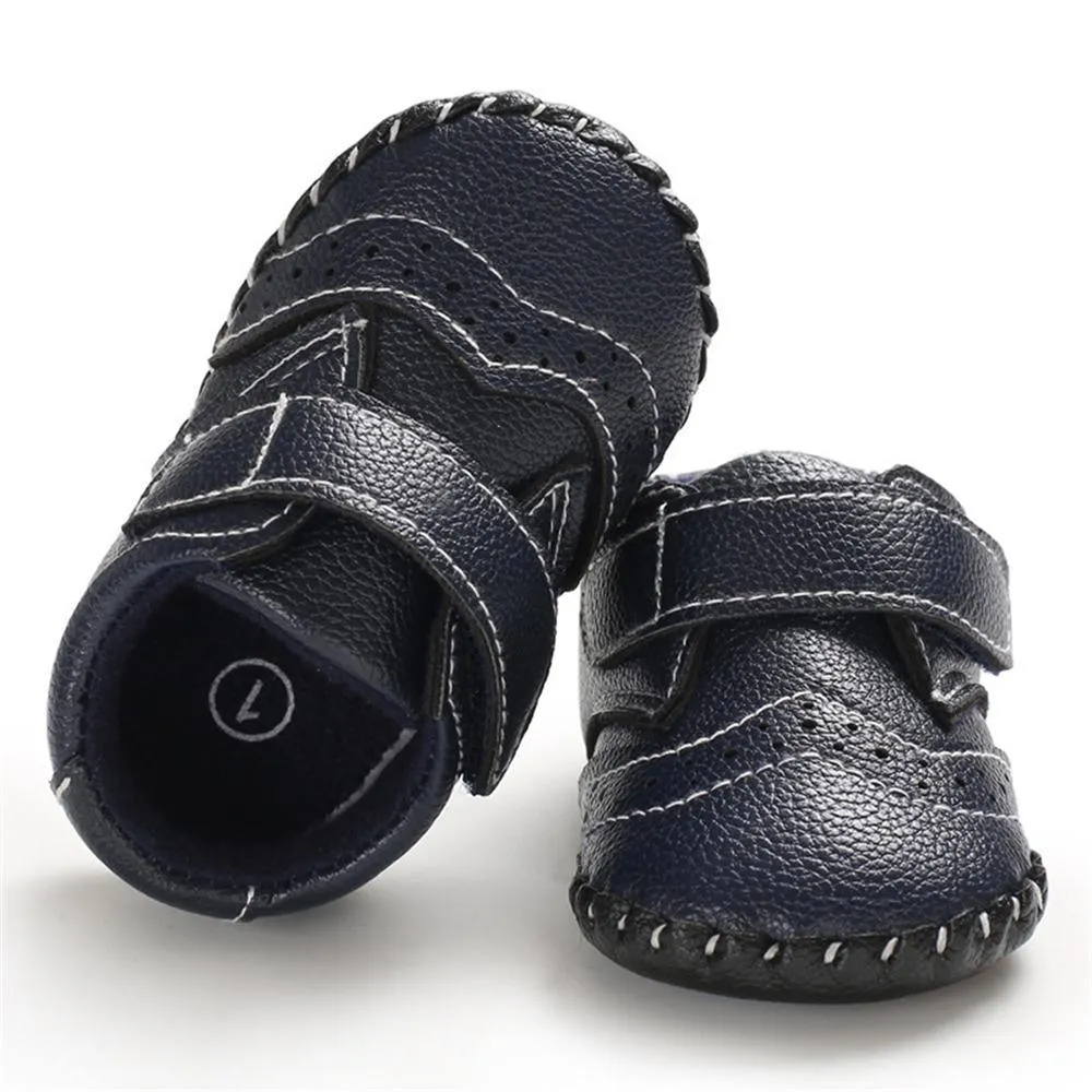Baby Unisex Soft Non-Slip Magic Tape Flats Wholesale Baby Shoes Suppliers