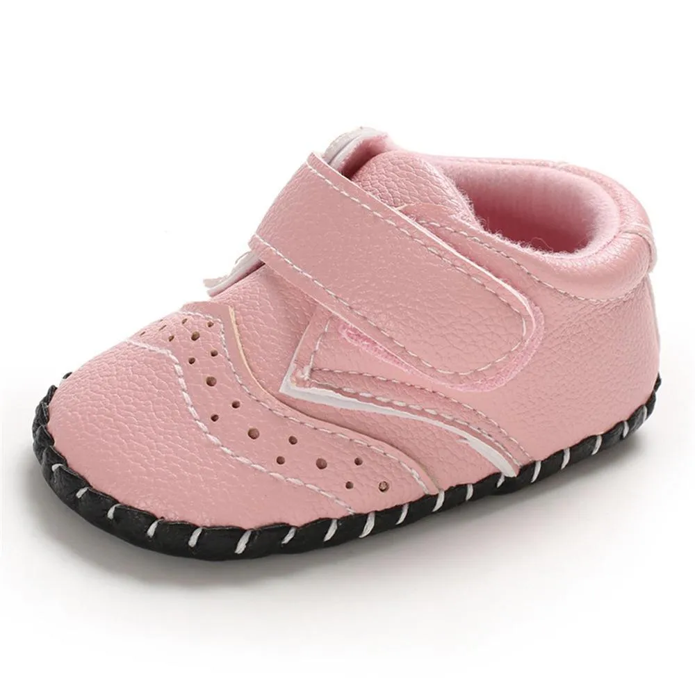 Baby Unisex Soft Non-Slip Magic Tape Flats Wholesale Baby Shoes Suppliers