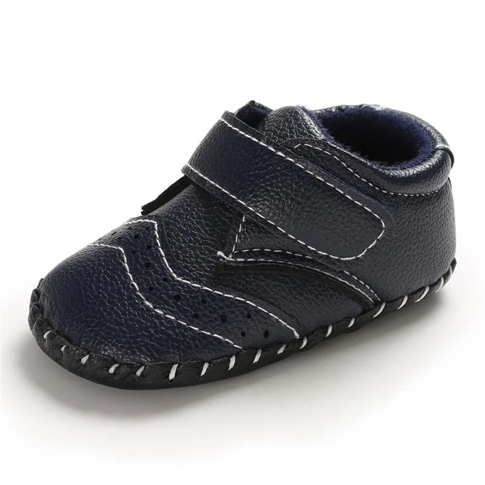 Baby Unisex Soft Non-Slip Magic Tape Flats Wholesale Baby Shoes Suppliers