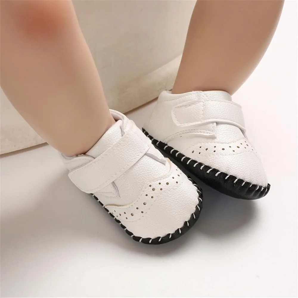 Baby Unisex Soft Non-Slip Magic Tape Flats Wholesale Baby Shoes Suppliers