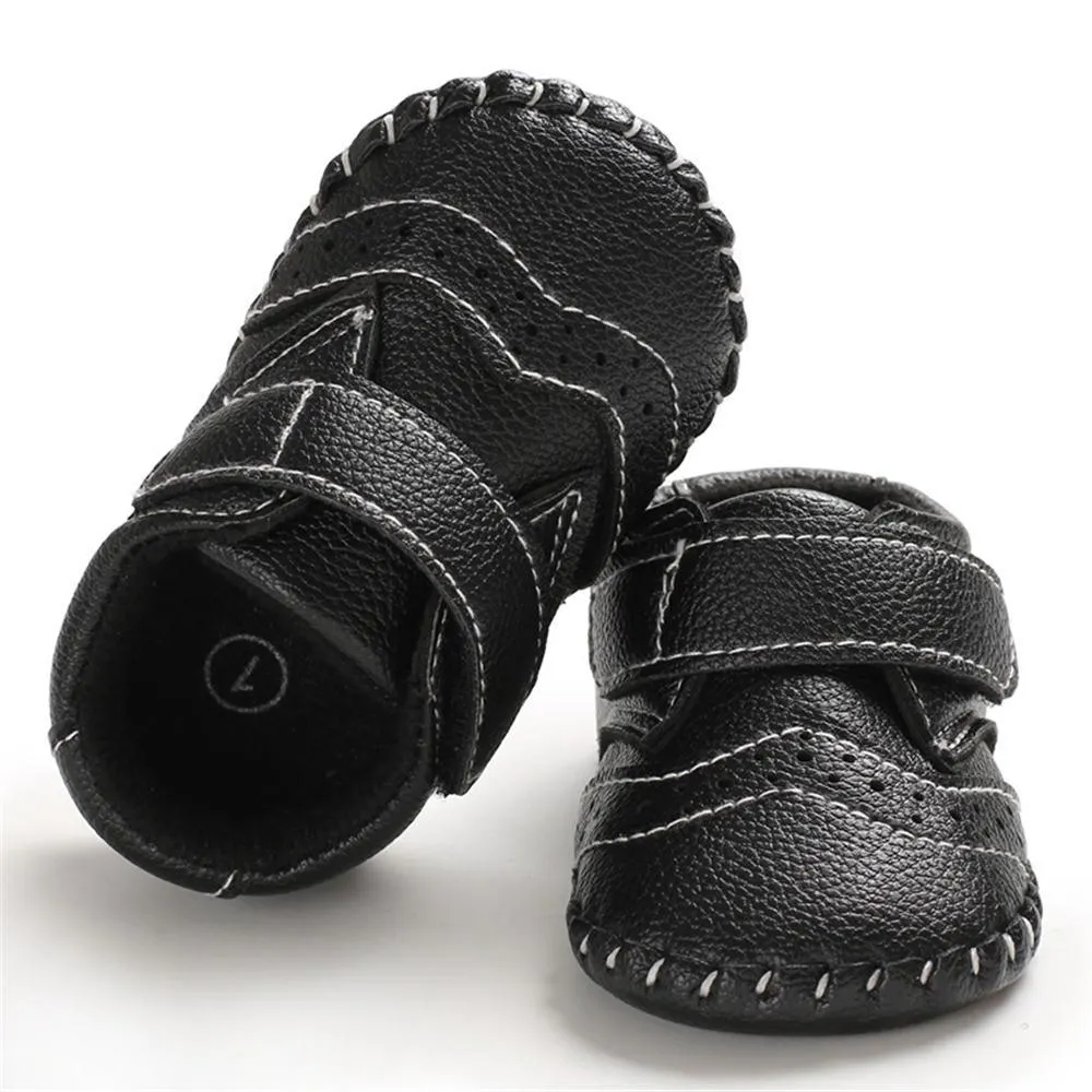 Baby Unisex Soft Non-Slip Magic Tape Flats Wholesale Baby Shoes Suppliers