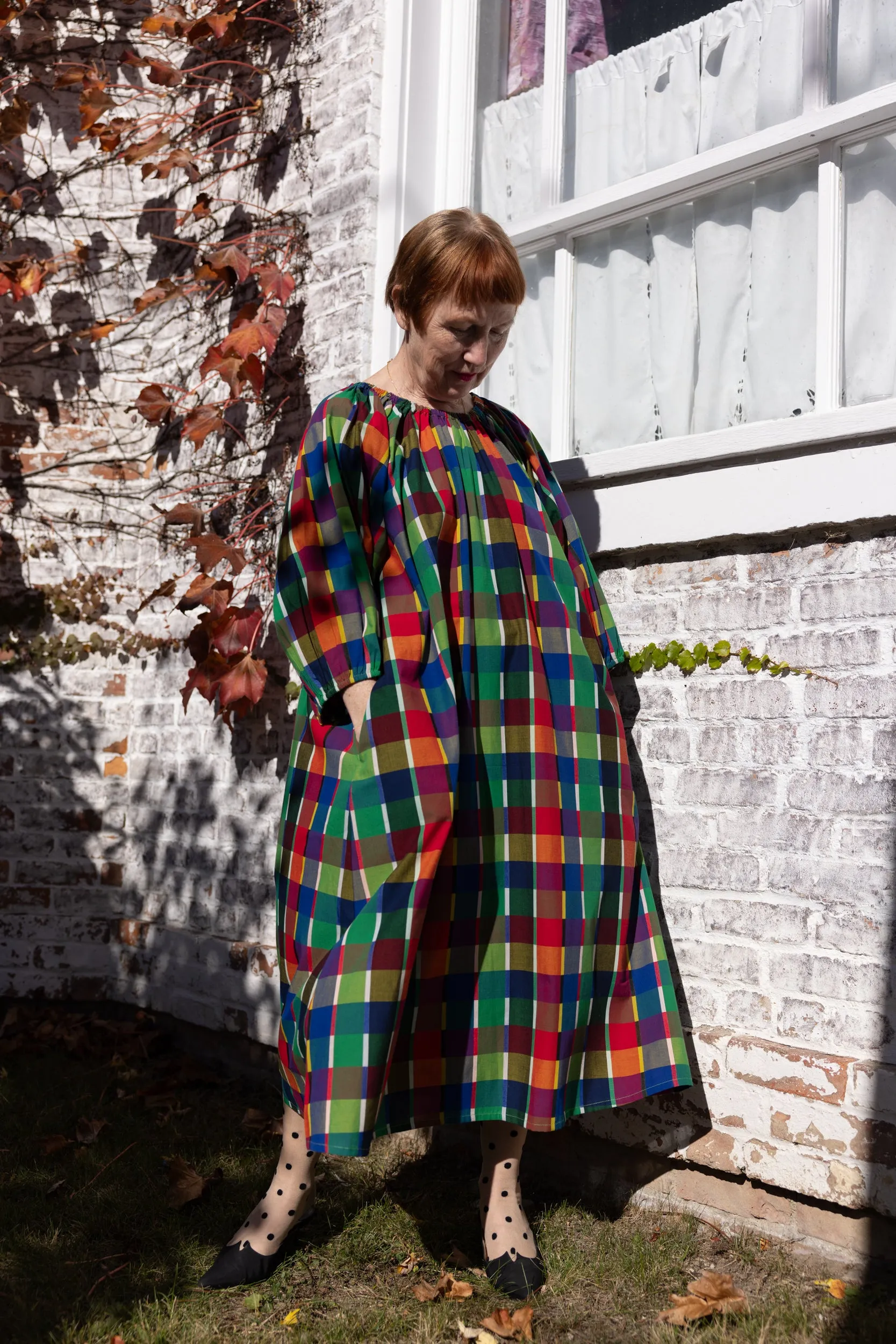 Ballad Dress - Rainbow Grid