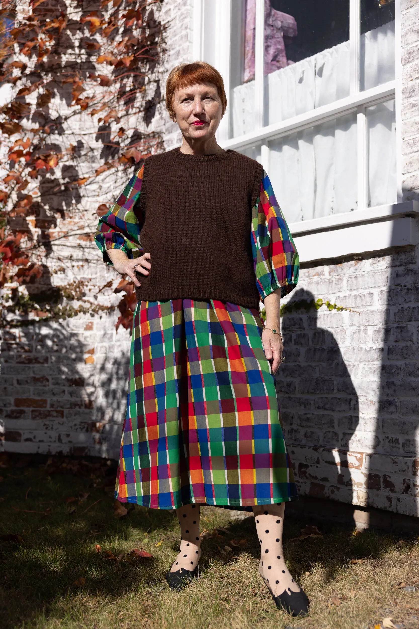 Ballad Dress - Rainbow Grid