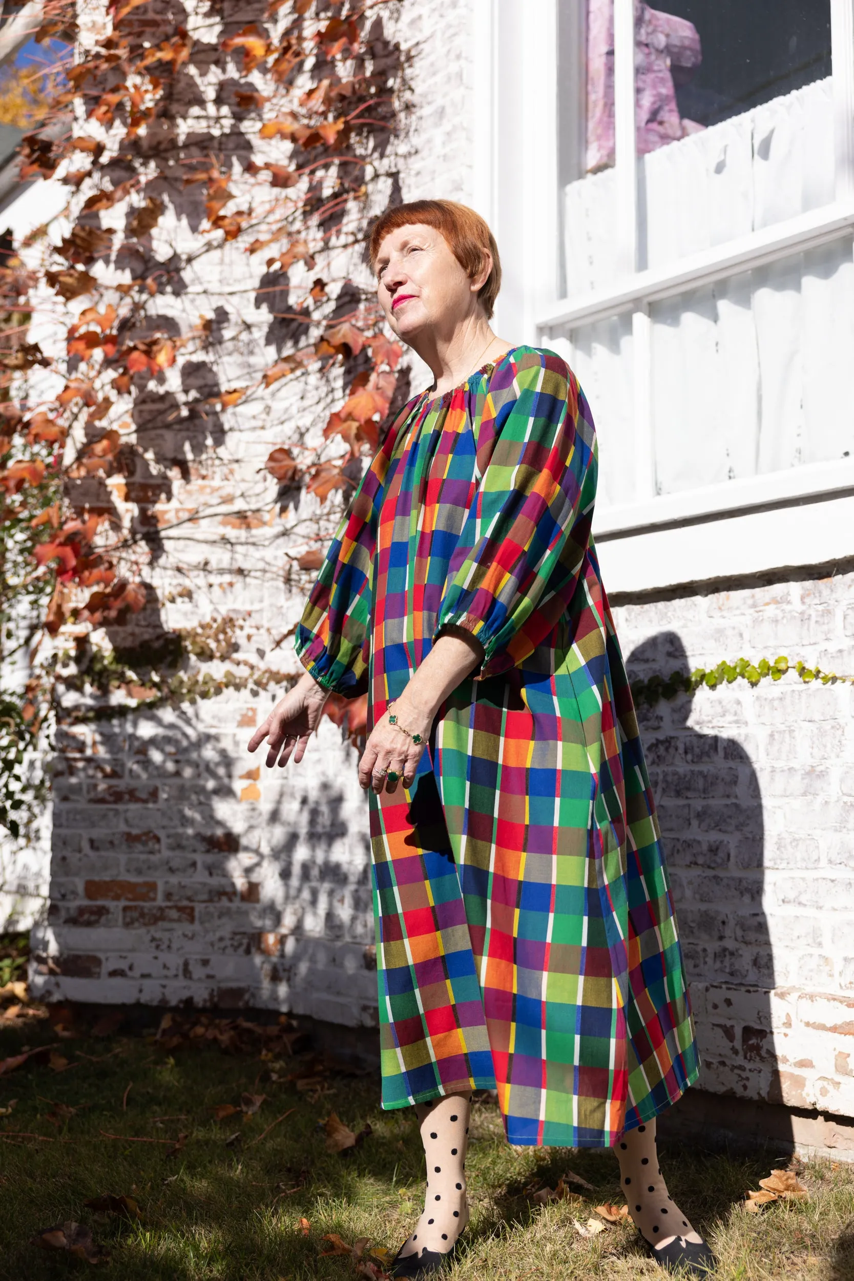 Ballad Dress - Rainbow Grid
