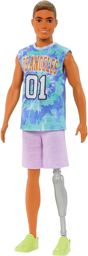 BARBIE HJT11 KEN FASHIONISTAS DOLL WITH PROSTHETIC LEG