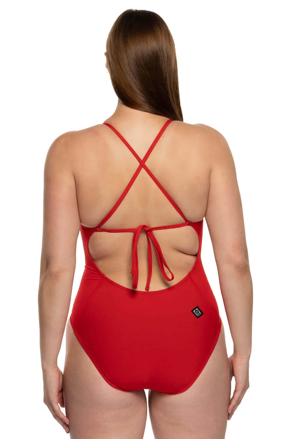 Belle Swim Onesie - Red