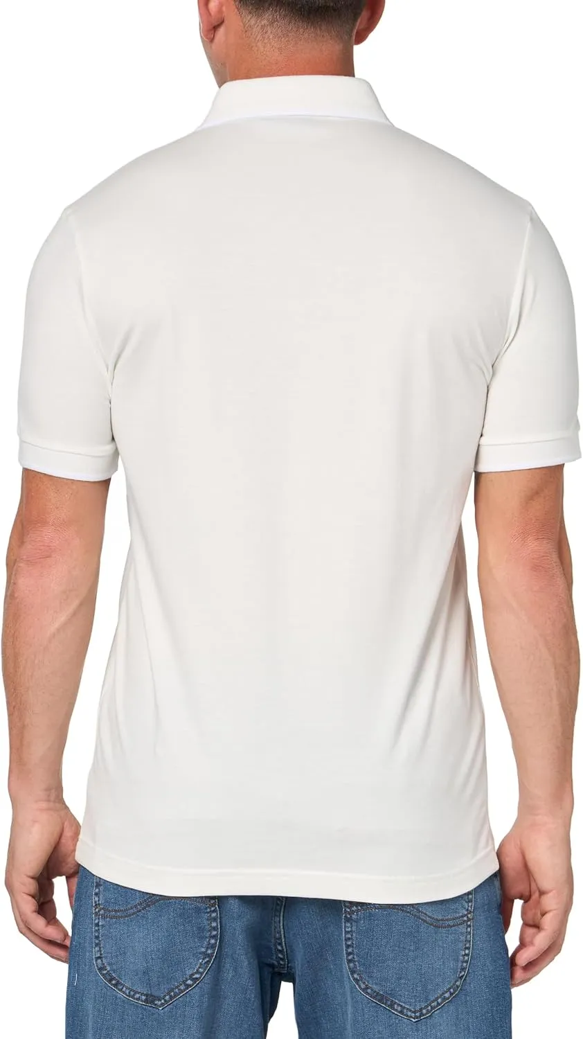 BOSS Men's Square Patch Logo Slim Fit Cotton Polo Shirt