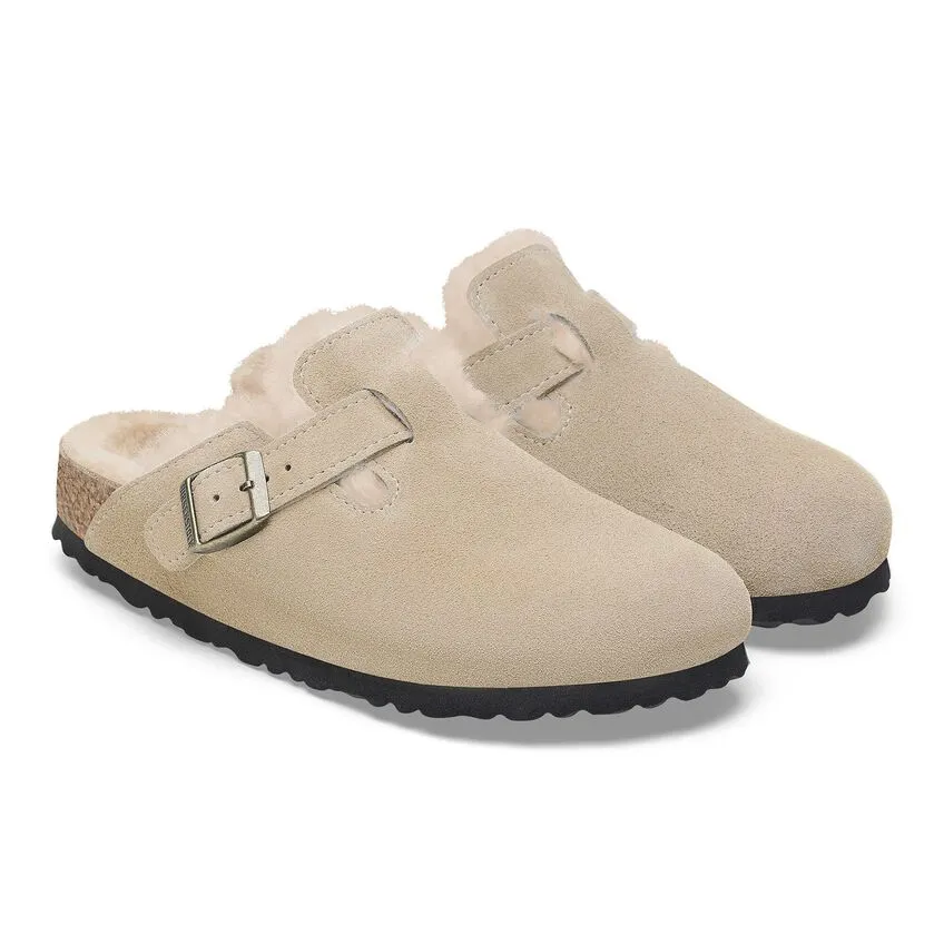 BOSTON SHEARLING SUEDE LEATHER | TAUPE
