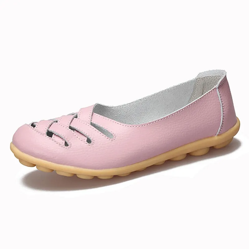 Cilool Women's Comfort sofe pu Slip On Loafer