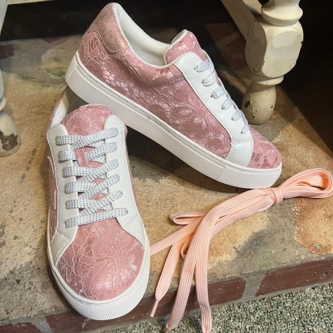 Corkys Supernova Pink Lace Sneaker