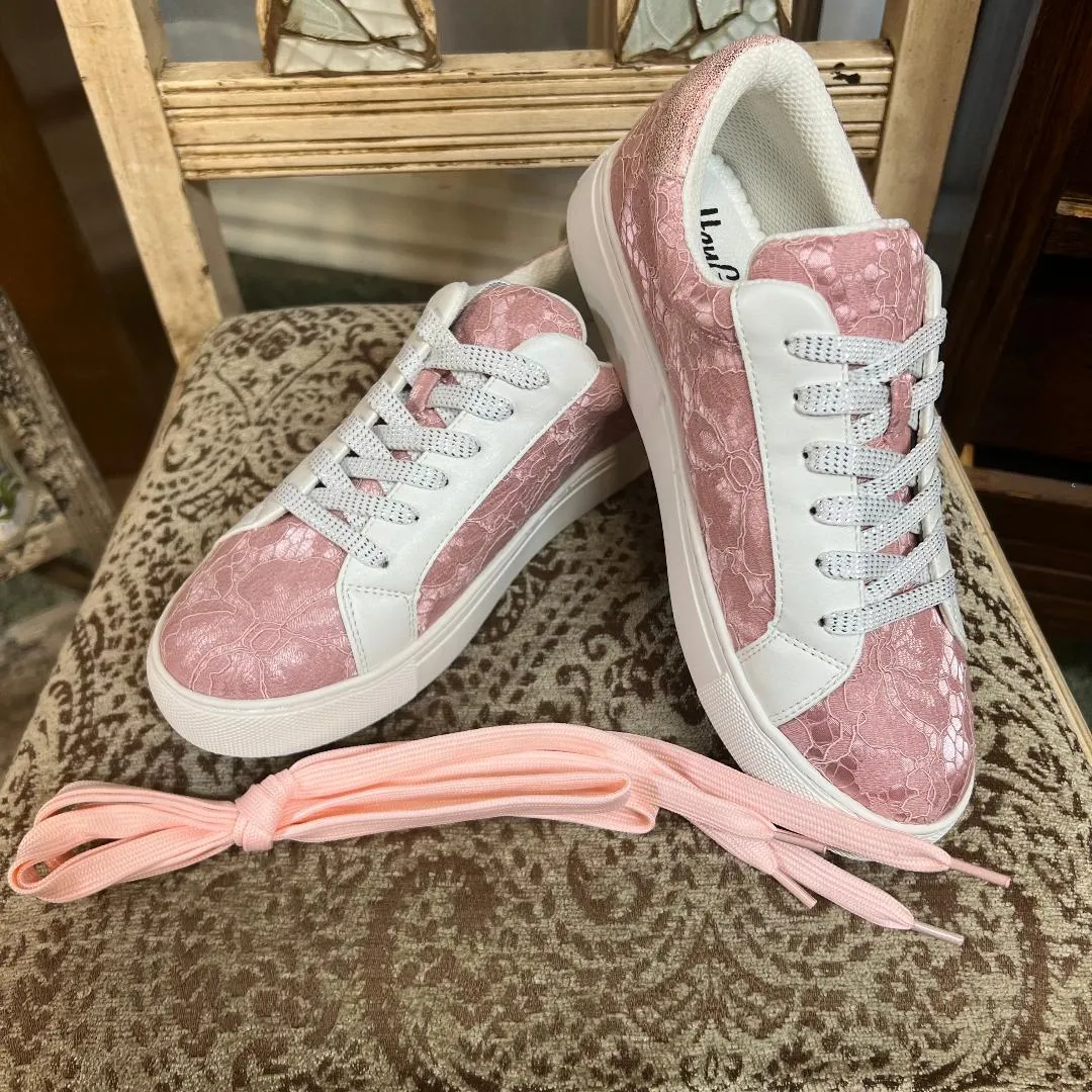 Corkys Supernova Pink Lace Sneaker