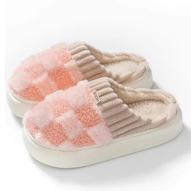 Cozy Cashmere Slippers with Slip-Resistant Sole