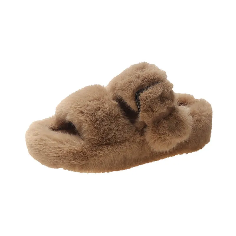 Cozy Double Strap Cushion Slipper Shoes  COLORS