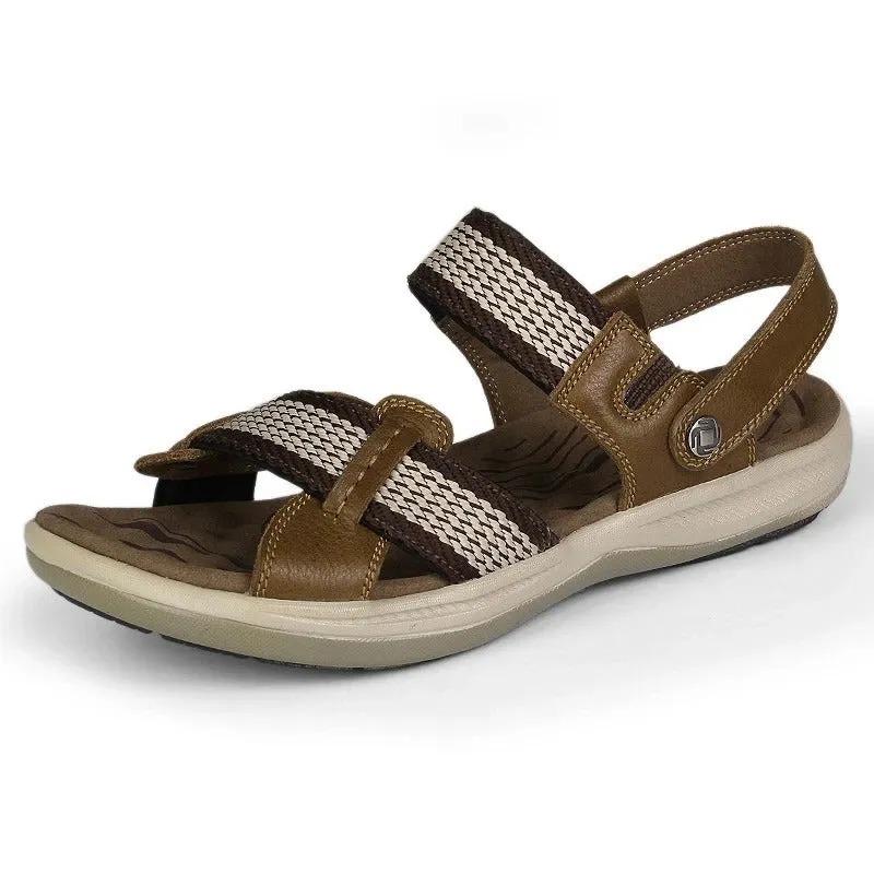 Cuzcare Orthopedic Sandals Women Leather Comfortable Summer Arch Support