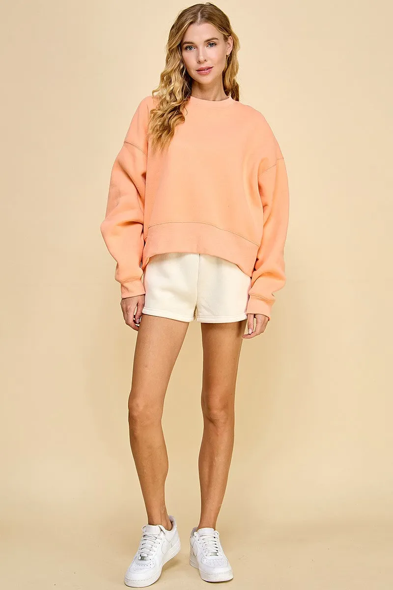 DROP SHOULDER COMFY SWEATSHIRT