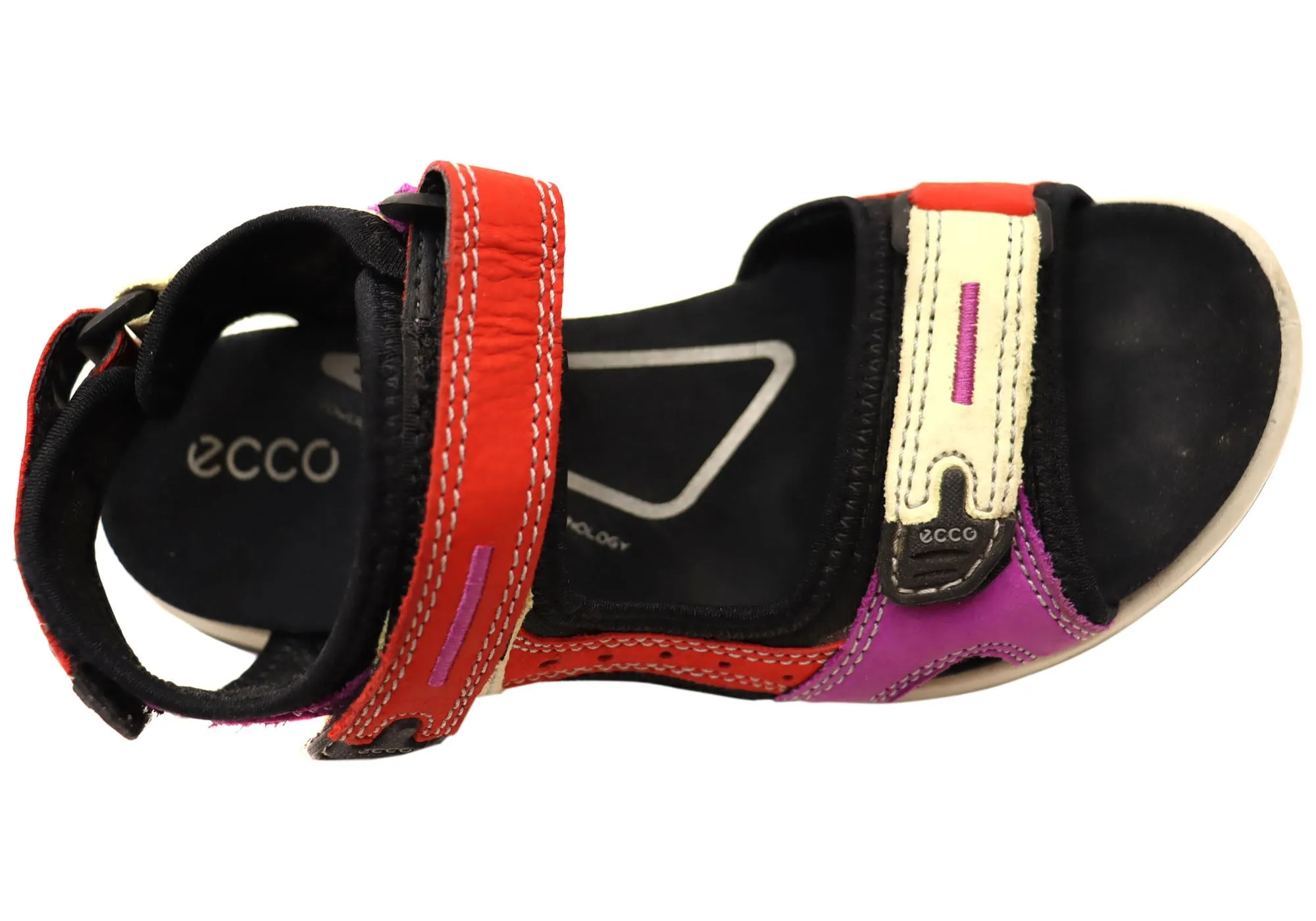 ECCO Womens Offroad Leather Adjustable Sandals