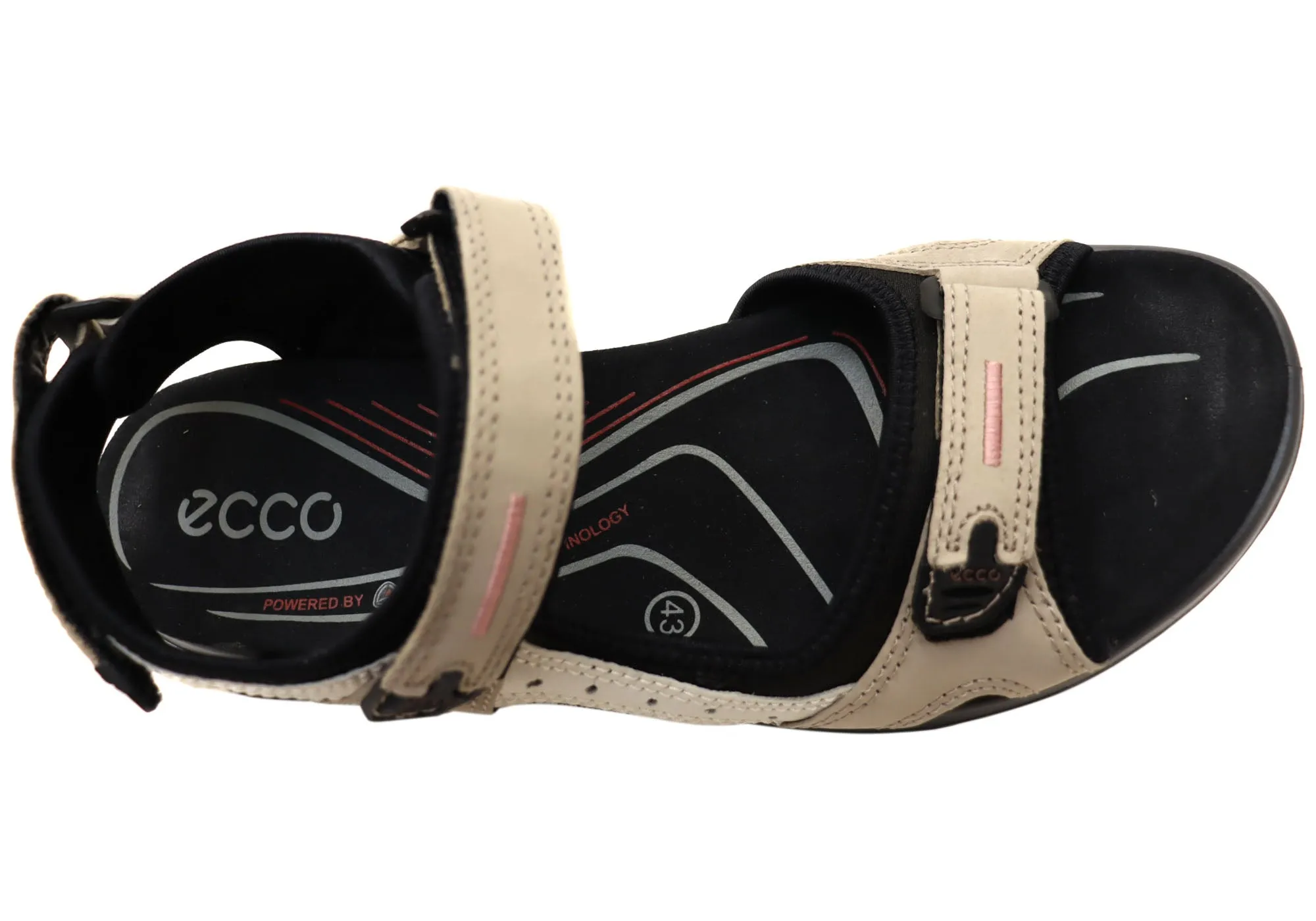 ECCO Womens Offroad Leather Adjustable Sandals