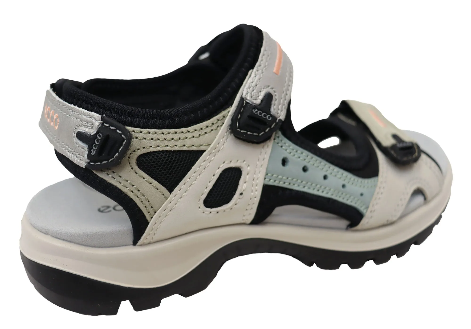 ECCO Womens Offroad Leather Adjustable Sandals