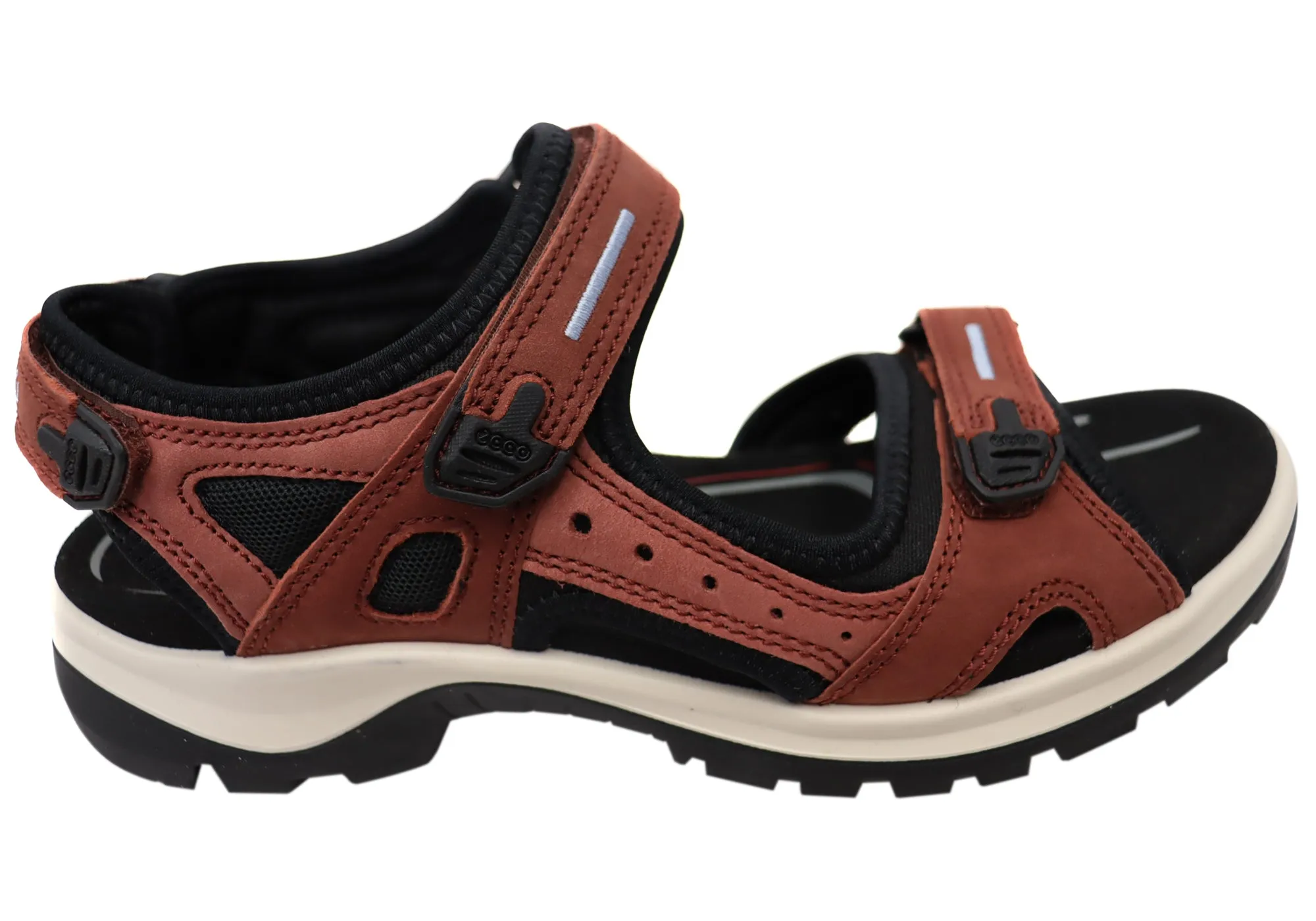 ECCO Womens Offroad Leather Adjustable Sandals