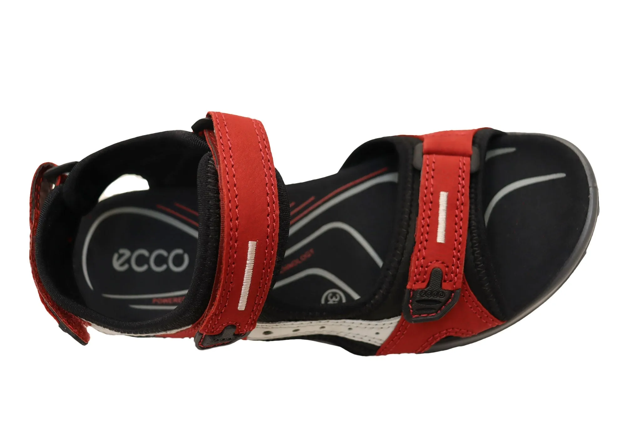 ECCO Womens Offroad Leather Adjustable Sandals