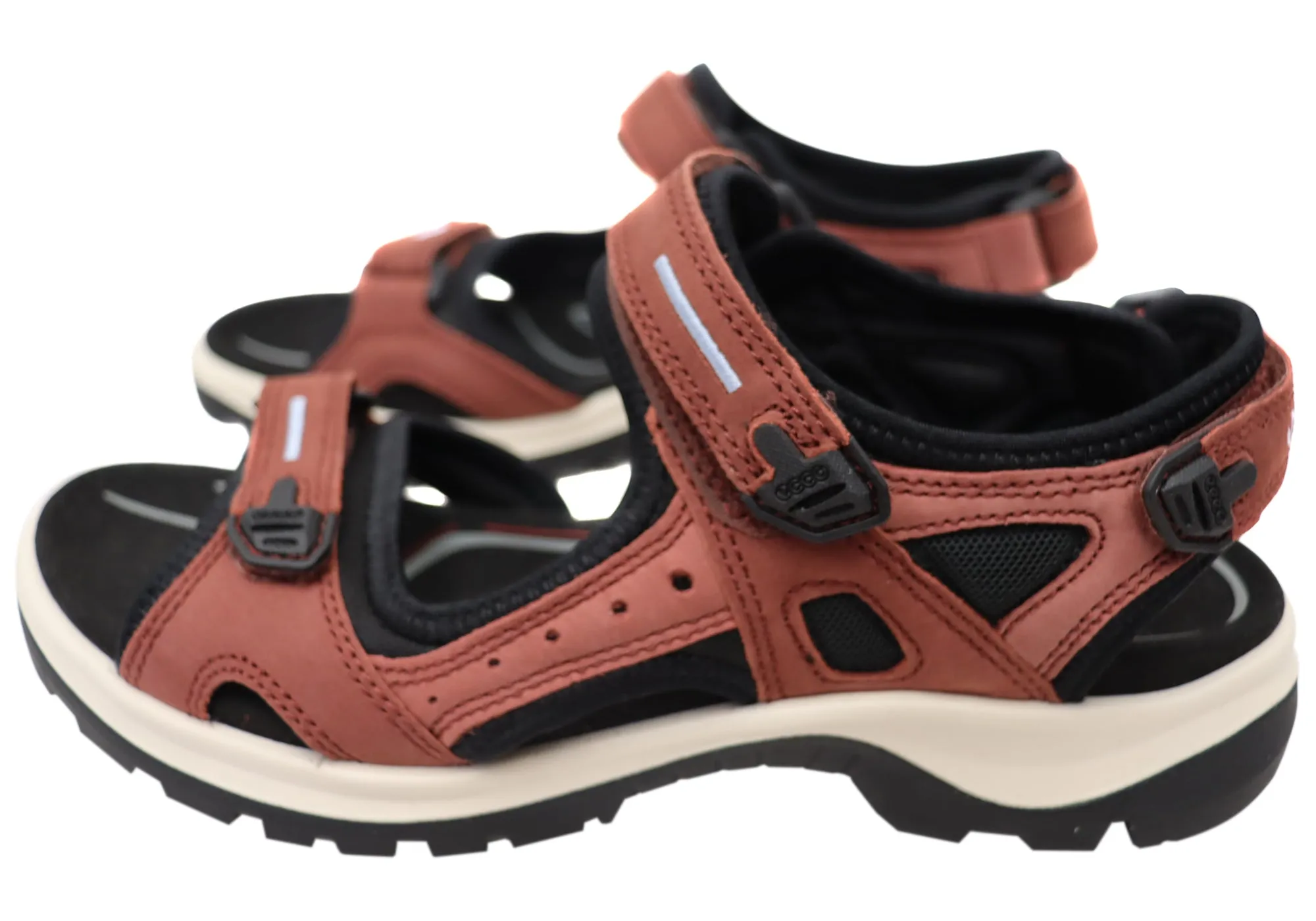 ECCO Womens Offroad Leather Adjustable Sandals