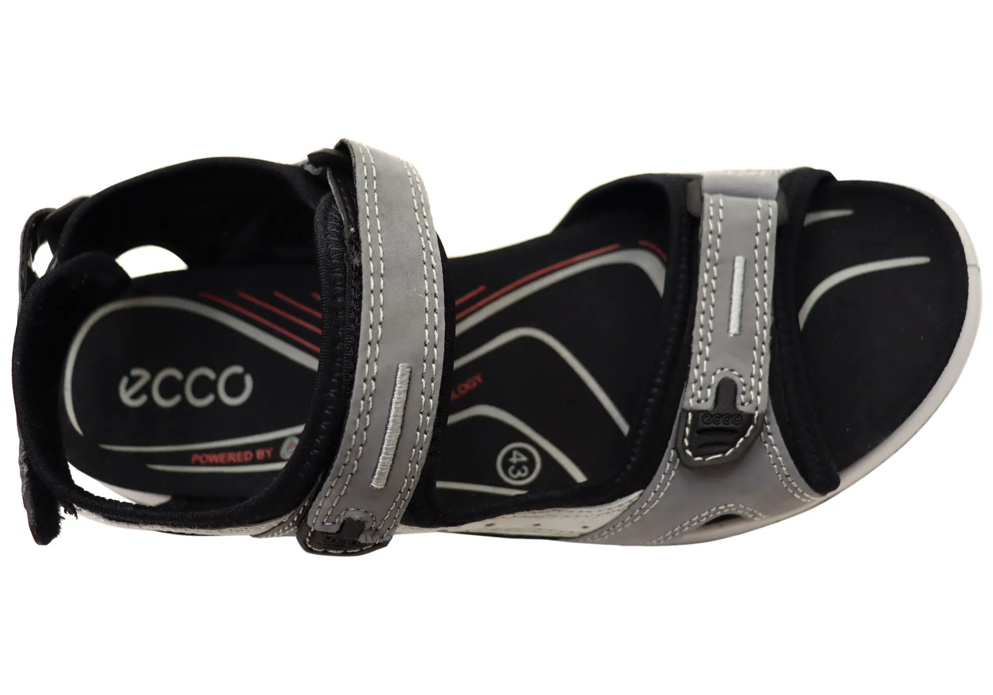 ECCO Womens Offroad Leather Adjustable Sandals