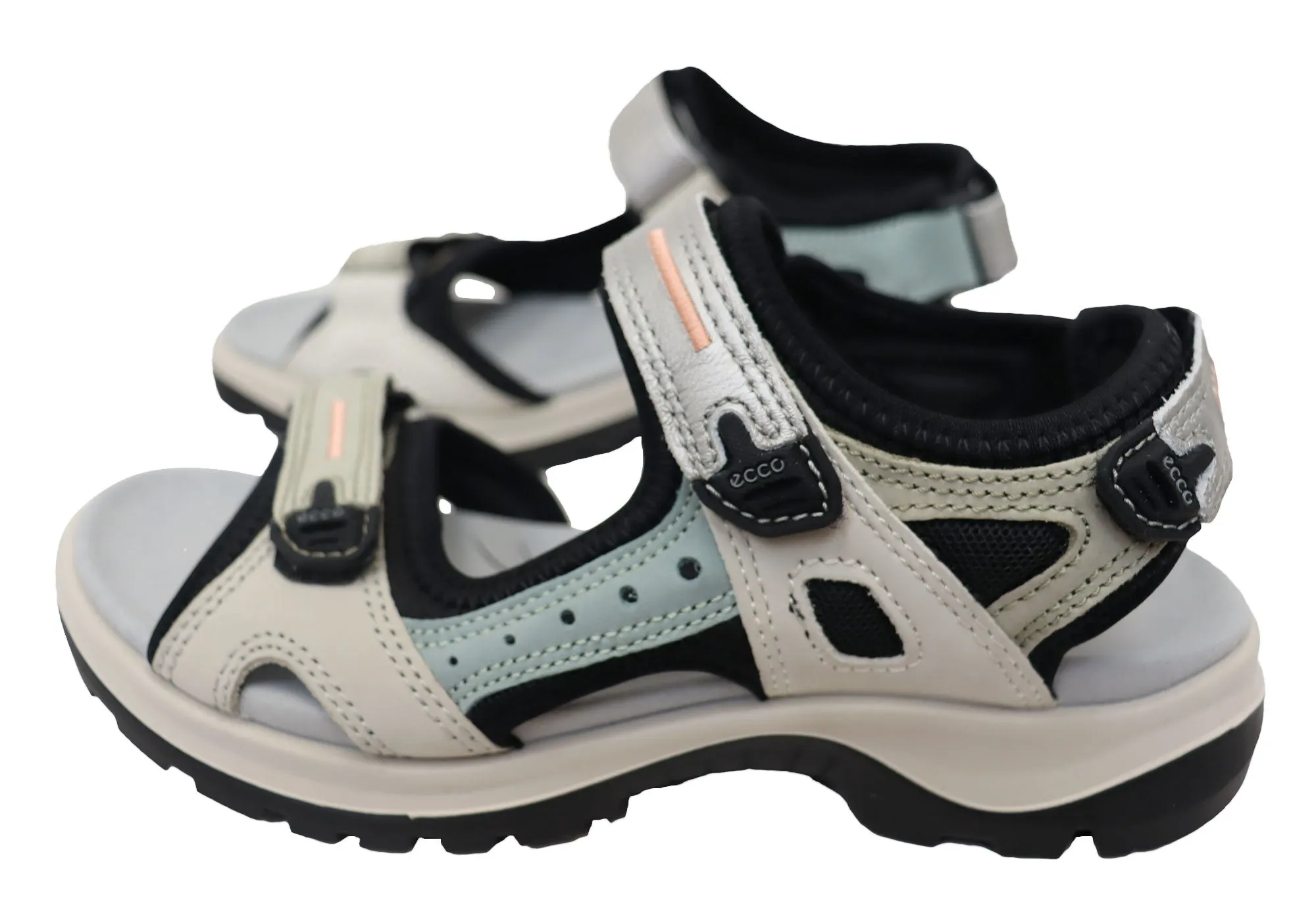 ECCO Womens Offroad Leather Adjustable Sandals