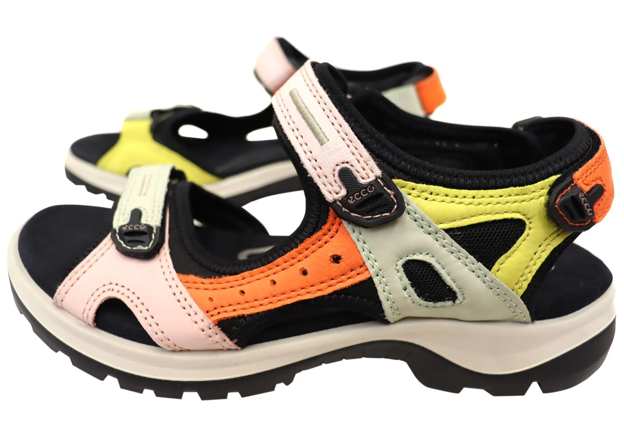 ECCO Womens Offroad Leather Adjustable Sandals