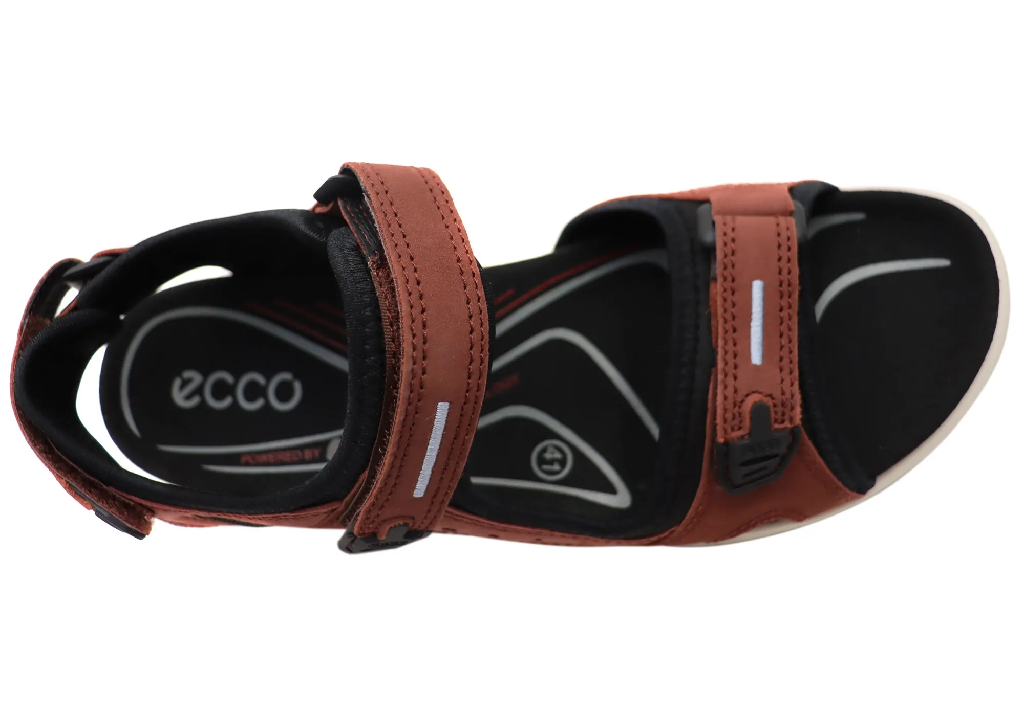 ECCO Womens Offroad Leather Adjustable Sandals
