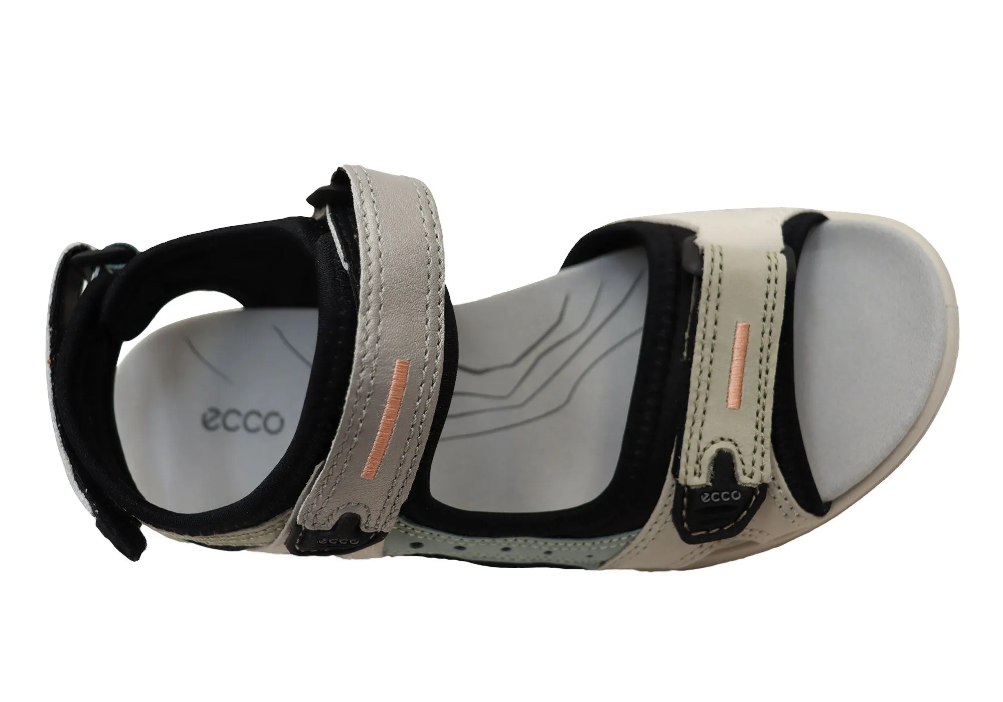 ECCO Womens Offroad Leather Adjustable Sandals