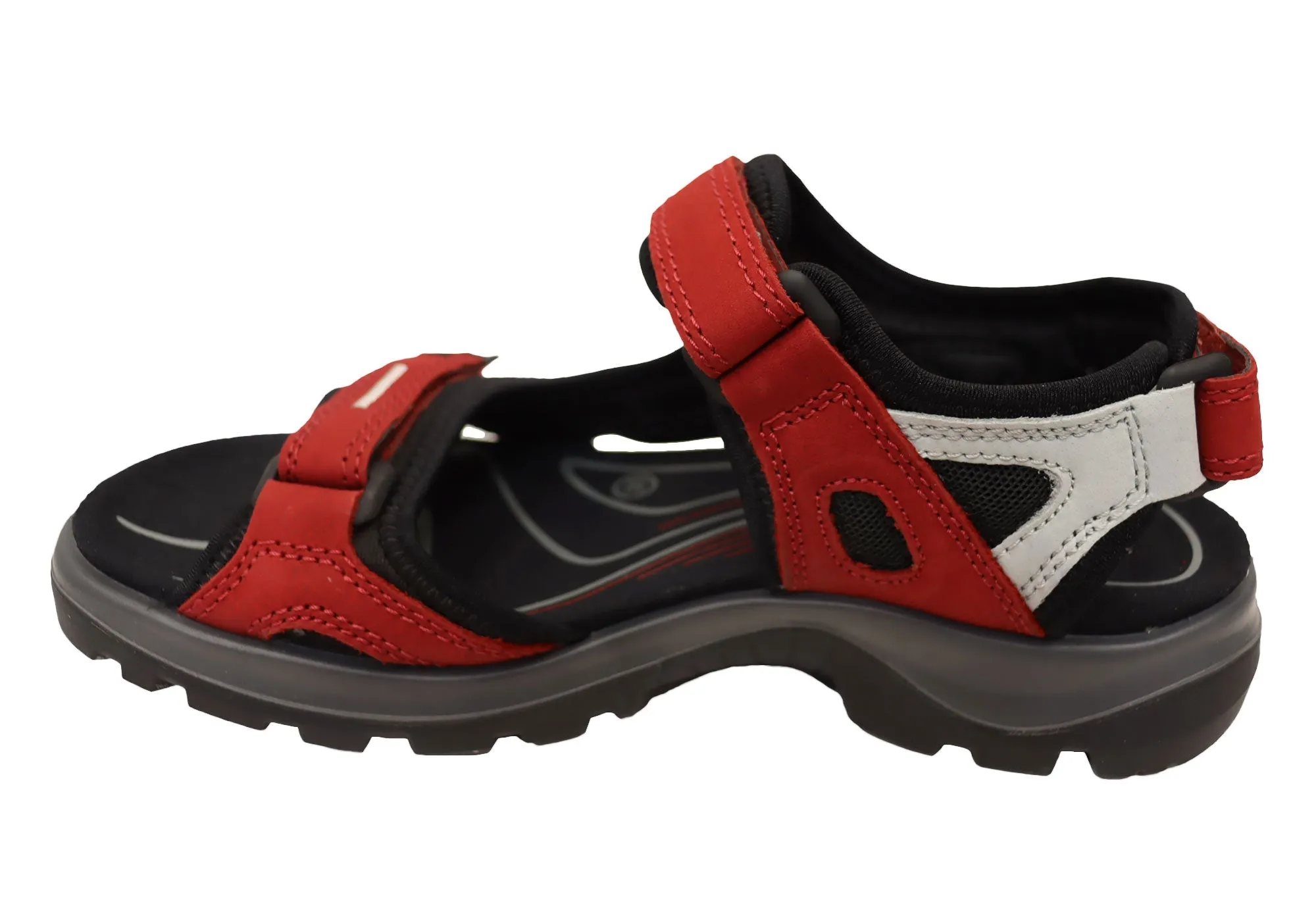 ECCO Womens Offroad Leather Adjustable Sandals