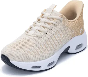 GANNOU Womens Walking Shoes Air Athletic Tennis Breathable Running Sneakers for Gyms Workouts Jogging