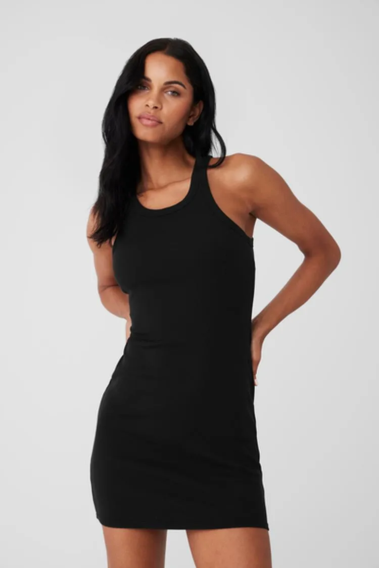 GODDESS RIBBED GO-TO DRESS