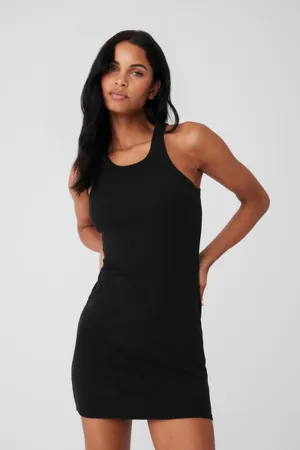 GODDESS RIBBED GO-TO DRESS
