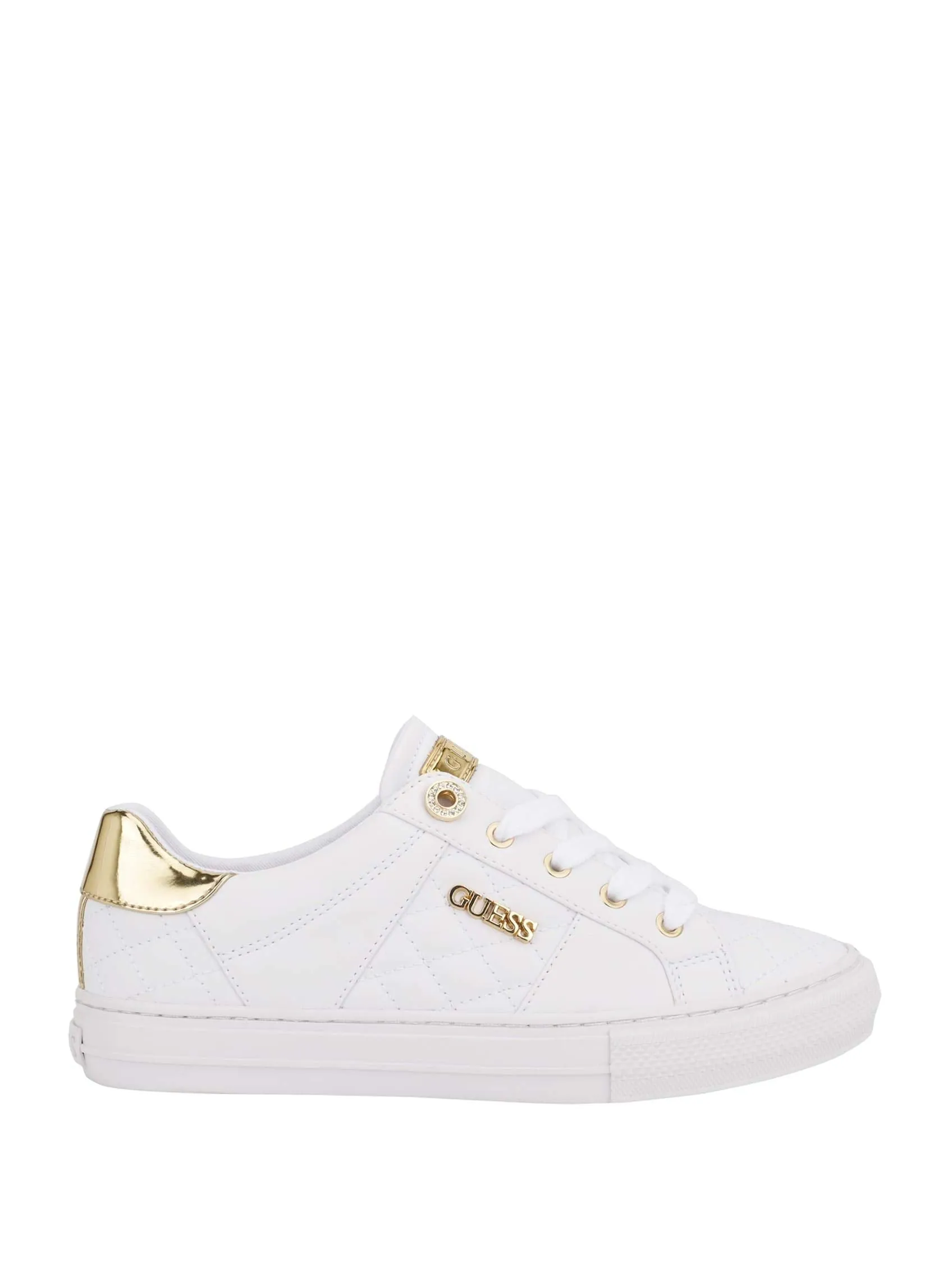 Guess Women's Loven Sneaker, White, 9.5