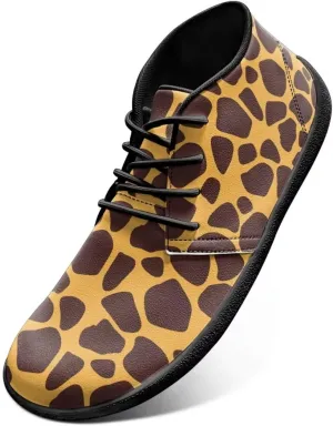 Jeiento Fish Scale Print Mens Barefoot Walking Shoes with Rubber Sole Zero Drop Sole