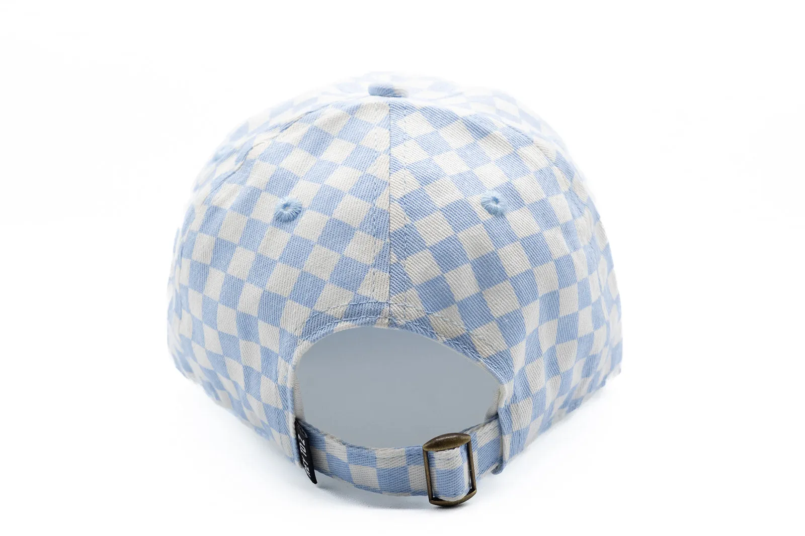 Light Blue Checker Baseball Hat