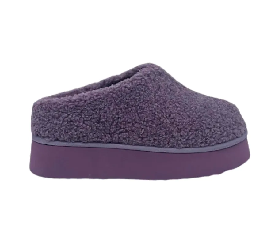 Lowkey Cozy Mule in Grey or Purple